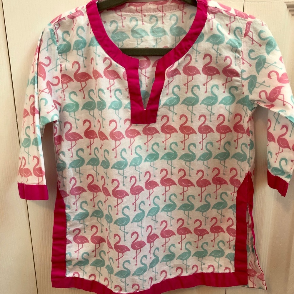 Pottery Barn Kids Flamingo Cover Up